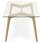 Paris Prix Table Basse Design "Kastra" 120cm Transparent