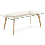 Paris Prix Table Basse Design "Kastra" 120cm Transparent