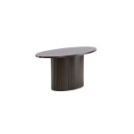 Paris Prix Table Basse Design Nervuré "Bianca" 120cm Marron