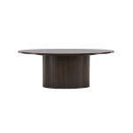 Paris Prix Table Basse Design Nervuré "Bianca" 120cm Marron