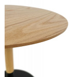 Paris Prix Table Basse Design "Rhoda" 48cm Naturel & Noir