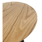 Paris Prix Table Basse Design "Rhoda" 48cm Naturel & Noir