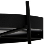 Paris Prix Table Basse Design Ronde "Kamal" 63cm Noir