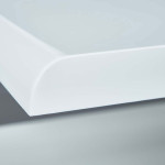Paris Prix Table Basse Design "Yavor" 110cm Naturel & Blanc