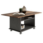 paris prix Table Basse Design "Zura" 100cm Chêne Foncé