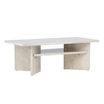 paris prix Table Basse Effet Marbre "Alesund" 120cm Beige