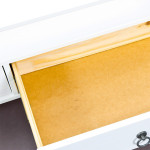 Paris Prix Table Basse En Pin Massif "Abigael" 115x60cm Blanc