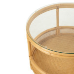 Paris Prix Table Basse En Rotin "Jovelyne" 70cm Naturel