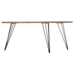 Paris Prix Table Basse Industriel "Neile" 112cm Marron