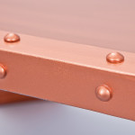 Paris Prix Table Basse Industrielle Métal "Wall" 110cm Cuivre