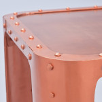 Paris Prix Table Basse Industrielle Métal "Wall" 110cm Cuivre