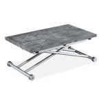 paris prix Table Basse Rectangulaire "Higher" 114cm Gris Foncé
