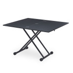 Paris Prix Table Basse Relevable "Higher" 57-114cm Noir Carbone