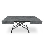 Paris Prix Table Basse Relevable "Lift" 120-190cm Béton