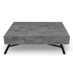 paris prix Table Basse Relevable "Lift" 120-190cm Béton