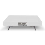 Paris Prix Table Basse Relevable "Lift" 120-190cm Blanc