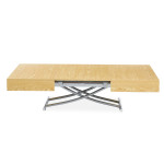 Paris Prix Table Basse Relevable "Lift" 120-190cm Chêne Clair