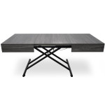 Paris Prix Table Basse Relevable "Lift" 120-190cm Gris