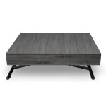 paris prix Table Basse Relevable "Lift" 120-190cm Gris