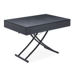 Paris Prix Table Basse Relevable "Lift" 120-190cm Noir Mat