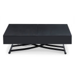 paris prix Table Basse Relevable "Lift" 120-190cm Noir Mat
