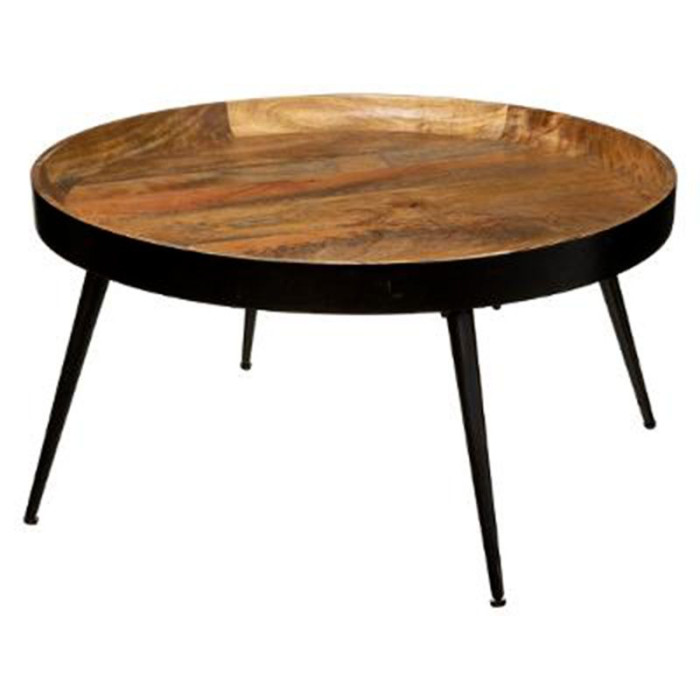 Paris Prix Table Basse Ronde Design "Siwan" 70cm Naturel