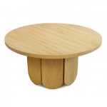 paris prix Table Basse Ronde Design "Soft" 78cm Naturel
