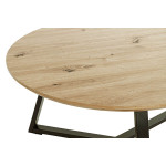 Paris Prix Table Basse Ronde "Miranda" 80cm Chêne & Noir