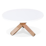 Paris Prix Table Basse Scandinave "Adesio" 80cm Blanc