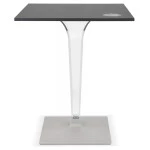 Paris Prix Table Carrée Intérieur & Extérieur "Summer" 71cm Noir