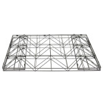 Paris Prix Table Coffre Pliable "Filaire" 80cm Gris & Naturel