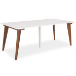 Paris Prix Table Console Extensible "Ève" 45-195cm Blanc