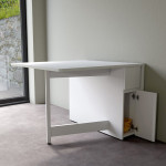 Paris Prix Table Console Pliante "Kungla" 170cm Bouleau Blanc