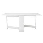 paris prix Table Console Pliante "Kungla" 170cm Bouleau Blanc
