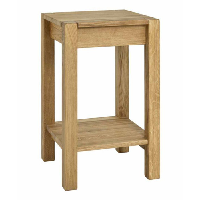 Paris Prix Table D'Appoint 2 Niveaux "Solal" 60cm Chêne Foncé