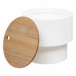 Paris Prix Table D'Appoint Avec Coffre "Enola" 38cm Blanc