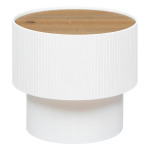 paris prix Table d'Appoint Avec Coffre "Enola" 38cm Blanc
