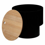 Paris Prix Table D'Appoint Avec Coffre "Enola" 38cm Noir