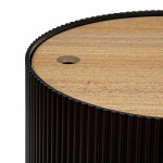 Paris Prix Table D'Appoint Avec Coffre "Enola" 38cm Noir