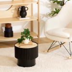 Paris Prix Table D'Appoint Avec Coffre "Enola" 38cm Noir