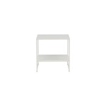 Paris Prix Table D'Appoint Avec Étagère "Staal" 50cm Blanc