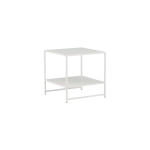 Paris Prix Table D'Appoint Avec Étagère "Staal" 50cm Blanc