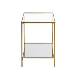 Paris Prix Table D'Appoint Carrée Design "Timana" 55cm Or