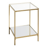 paris prix Table d'Appoint Carrée Design "Timana" 55cm Or