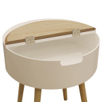 Paris Prix Table D'Appoint & Coffre "Iowa" 54cm Naturel