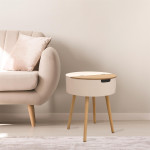 Paris Prix Table D'Appoint & Coffre "Iowa" 54cm Naturel