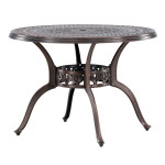 paris prix Table d'Appoint de Jardin "Coimbra" 100cm Marron