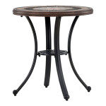 paris prix Table d'Appoint de Jardin "Leiria" 66cm Marron