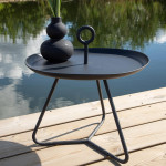 Paris Prix Table D'Appoint De Jardin "Pamplona" 40cm Noir
