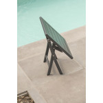 Paris Prix Table D'Appoint De Jardin Pliante "Marius" 43cm Gris Anthracite